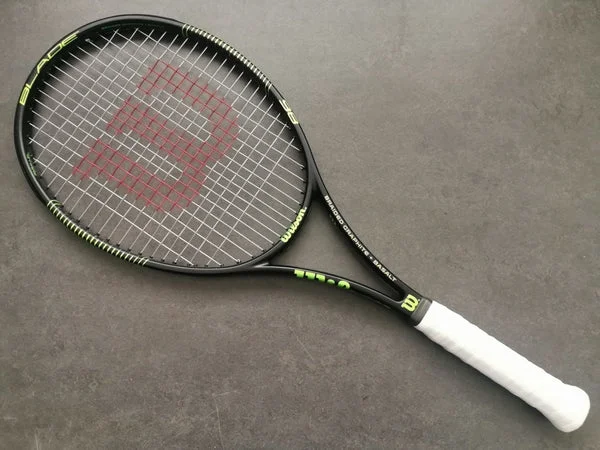 Tennis Rackets For All Court Styles-Wilson H19 Blade 98 Black/Green (16x19)