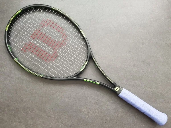 Tennis Rackets For Advanced Spin Techniques-Wilson H19 Blade 98 Black/Green (16x19)