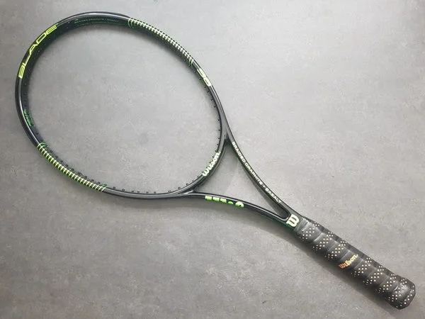 Tennis Rackets For Control And Power-Wilson H19 Blade 98 Black/Green (18X20)